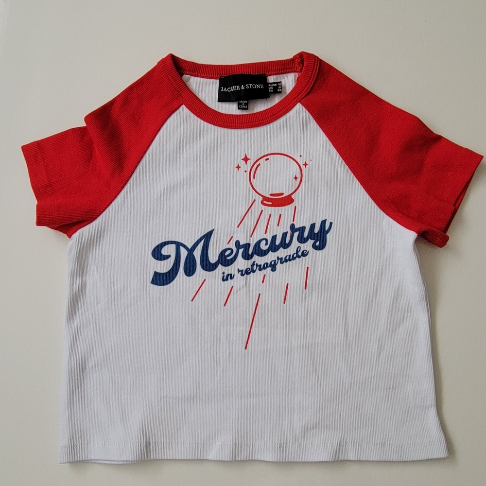 Princess Polly Mercury in Retrograde Baby Tee